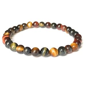 Tigers Eye Gemstone Bead Bracelet